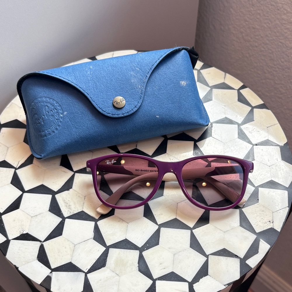 Ray-Ban Purple Kids Sunglasses with Blue Case